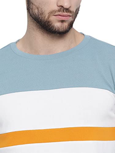Image of Yuvraah Men Color Block T Shirt
