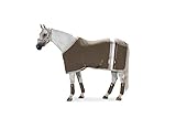 Geschlecht: Pferd Eskadron Abschwitzdecke Fleece Stripe (Heritage 19/20), deeptaupe, XXL (165 cm)