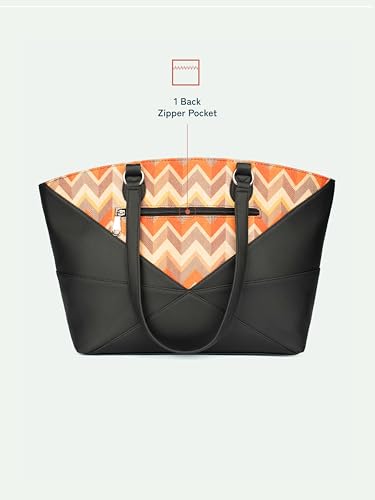 Image of ZOUK Rhea Kapoor Tote Bag - | Elegant Vegan Leather Tote for Women |