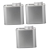ARTSEWPLY 3 piezas Tarros Herméticos de Hojalata para Café y Té de Latas Pequeñas con Tapa Sellada al Vacío para Conservar Granos Especias y Alimentos Secos Cocina y Restaurante