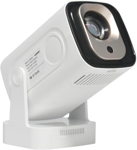 Image of HY260 PRO Projector, 1080P Native Support for 4K Resolution with Bluetooth 5.4 WIFI6 300 ANSI Android 11,180Rotatable Auto Keystone Correction Video Projector