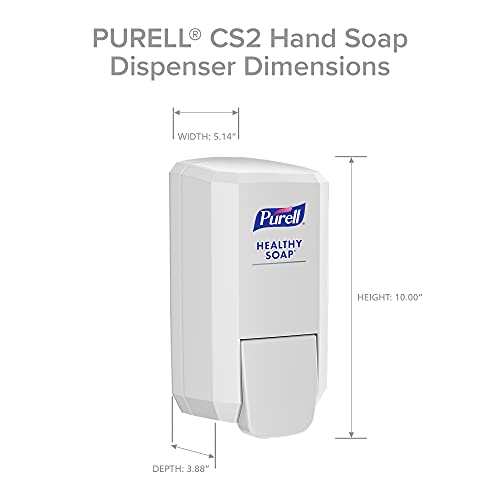 Image of Purell CS2 Manual Hand Soap Dispenser, White, 1000 mL - 4131-06