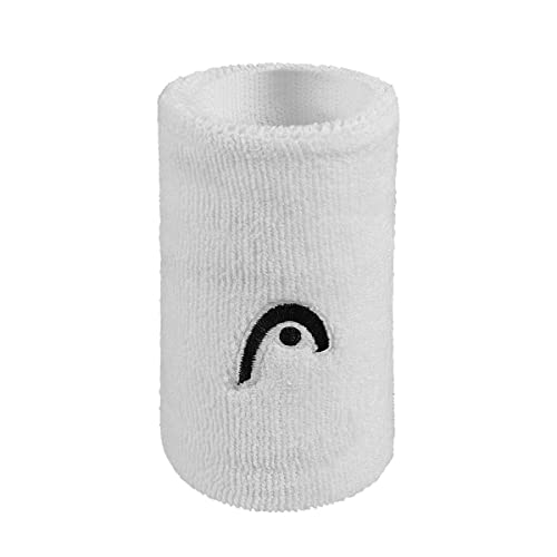 HEAD Cotton Wristband, 5 Inch, Color - White