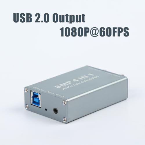 Image of 8MP AHD,TVI,CVI,CVBS to USB 2.0 Video Capture Card 1080P with Loop Out