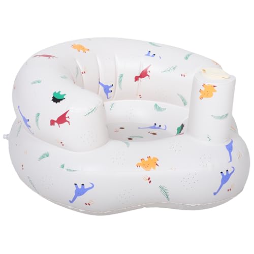 Mobestech Silla escolar inflable para asiento para bebés silla de soplado asiento de baño para pequeños asiento de ducha de bebé de polivinilo