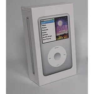i-Pod Classic 7e generatie 160GB 7G zilver (nieuwste model) 160 GB geheugen incl. gelhoes
