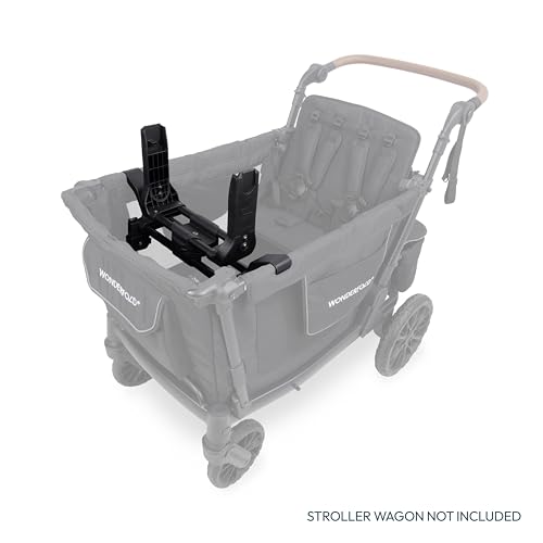 Image of WONDERFOLD Infant Car Seat Adapter for Cybex, Nuna, Maxi-COSI Car Seat - Full 360-Degree Rotation, Easy to Install & Folds with Wagon Stroller, L4 Series