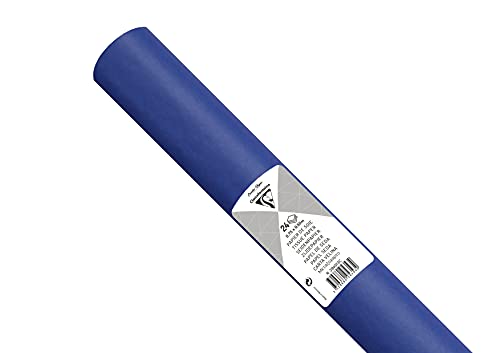 Clairefontaine Maildor - Rollo de papel de seda (50 x 70 cm, 24 hojas, color azul francés, crepé, 0,75 x 0,5 m)