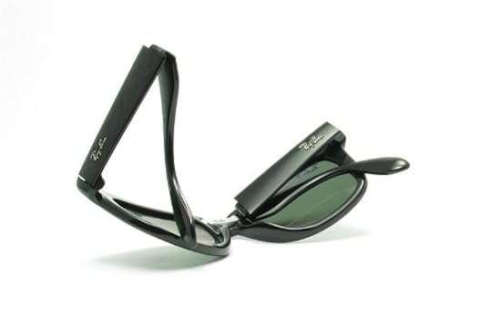 Amazon.com: New Ray Ban Folding Wayfarer RB4105 601/58 Black