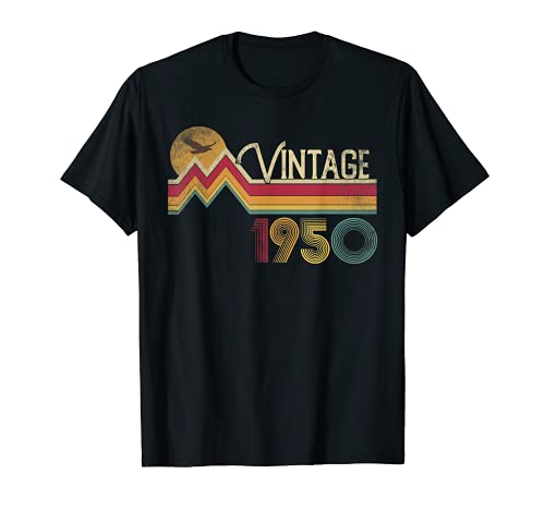 71st Birthday Shirt 1950 71 Years Old Vintage Retro Style Maglietta