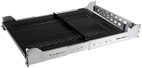 Amazon.com: StarTech.com 2U Vented Sliding Server Rack Shelf w/ Cable ...