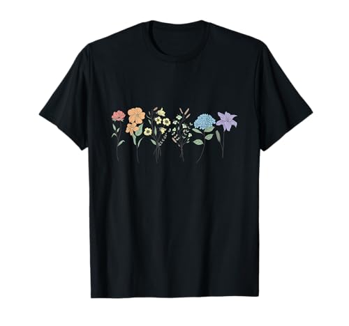 LGBTQ Wildblumen Regenbogen Blumen Gay Lesben Stolz Monat T-Shirt