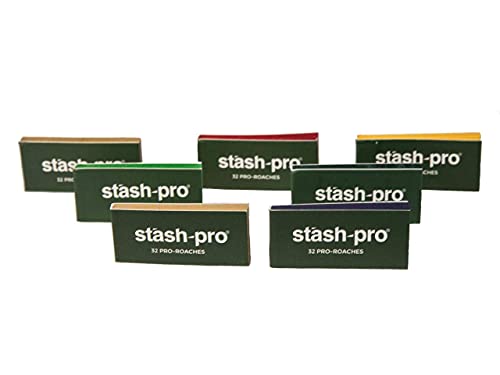 Image of Stash-Pro Premium Roach Book | Pre-Cut Filter Tips for Rolling |Thick Paper, Eco-Friendly (Multicolor, 40, Pack)