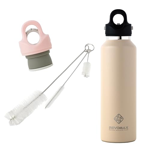 �Y�_�Ή� ���� 592ml 20oz ���{�}�b�N�X REVOMAX �X�e�����X�{�g�� 18���� �ۉ� 36���� �ۗ� �^��f�M ���� �M�t�g �����L���b�v�t�� �������p�u���V�t�� 3�_�Z�b�g (�T���h�x�[�W��×�X�g���x���[�~���N�Z�b�g)