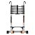 Telescoping Ladder,12.5 FT Extension Ladder w/Hooks,Stabilizers,Wheels,Heavy Duty 330lbs Max Capacity,Collapsible Telescopic Ladder for Rv,Roof,Outdoor