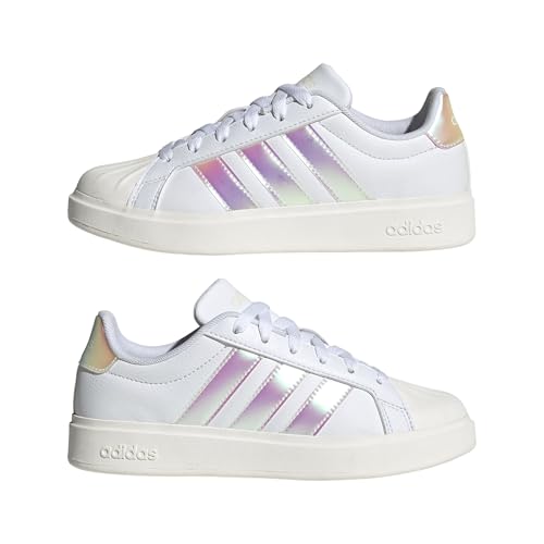 adidas Unisex-Kids Streetalk, White/Iridescent/White, 5 by adidas - Image 5