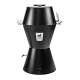 Grilla OG Alpha Connect Pellet Grill Smoker with Round Design and Sliding Lid, Heavy-Duty Stainless Steel Construction, 488 Square Inches of Cooking Space for Smoking, Outdoor Grilling, Cooking