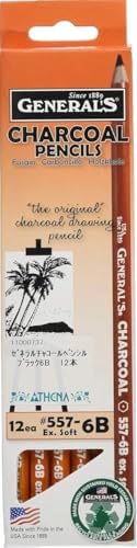 General Charcoal Pencil 557-6B Box of 12 image 2