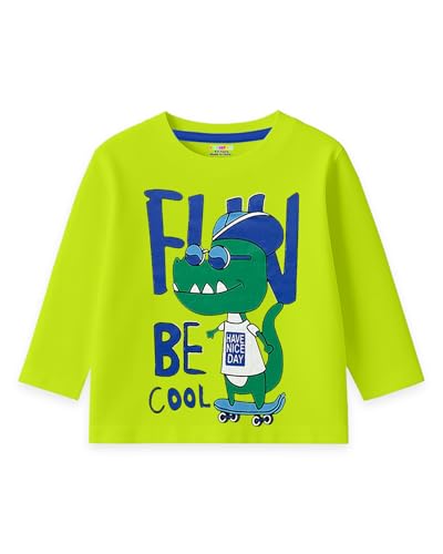 Image of Kuchipoo Boys Full Sleeves Regular Fit Cotton T-Shirt