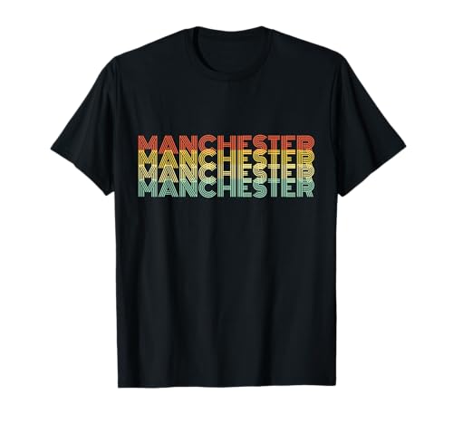 Image of Manchester Retro Home Vintage City Hometown T-Shirt