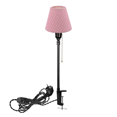 FSLiving Rosa Klemmleuchte mit Dimmfunktion 1 Stk.