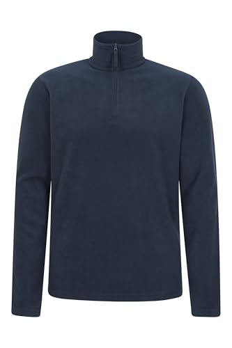 Mountain Warehouse Camber Ii Mens Half-Zip Fleece - Lightweight & Quick Dry Microfleece - Autumn, Winter, Outdoors Navy M - 4
