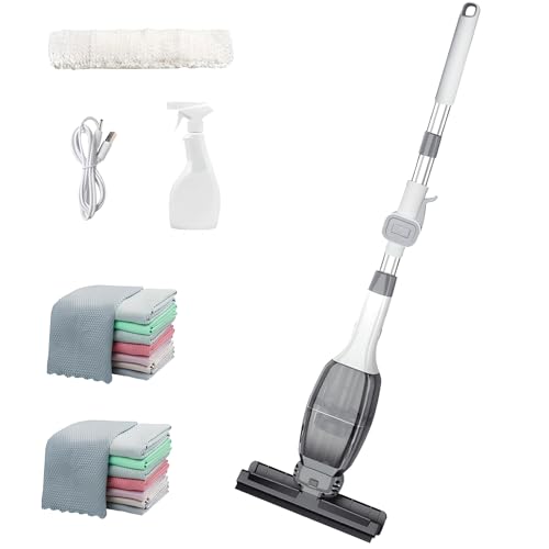 CYTBEK Lavavetri Elettrico Senza Fili, pulitore telescopico Portatile, tergivetro e puliscivetri, può Essere utilizzato in Vari scenari Gadget per la Pulizia delle finestre