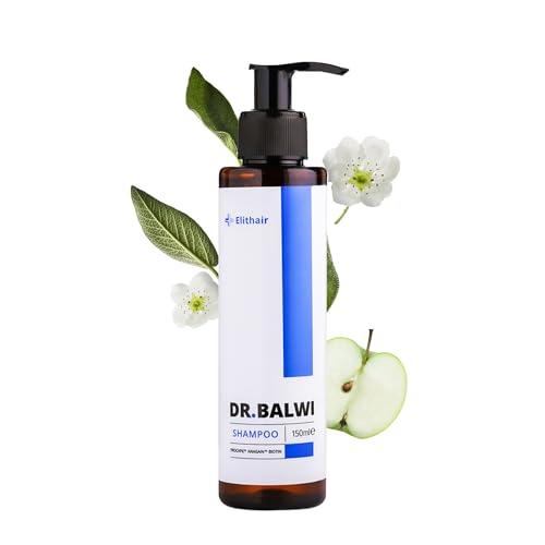 Dr. Balwi Shampoo gegen Haarausfall mit Procapil & Biotin – Anti Haarverlust – Haarwachstum stärken – Haarwuchsmittel Männer & Frauen – DHT Blocker ohne Silikone & Parabene – 150ml