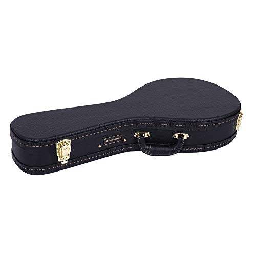 Image of Crossrock Deluxe Wood Hard Case for A-style Mandolin, Black(CRW600MABK)
