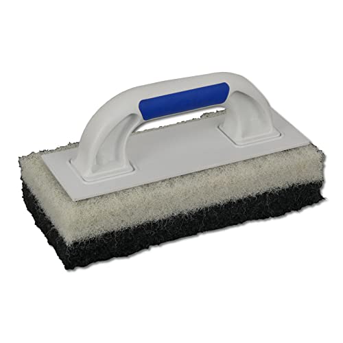 DEWEPRO® Planche de nettoyage – Planche à dosettes – Kit avec 2 supports (grossier et fin) 250 x 120 mm – Planche de nettoyage avec support pour jointoiement époxy