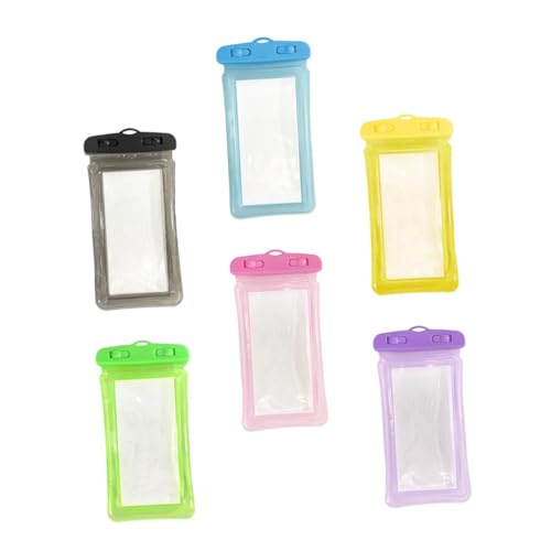 HOMSFOU Phone Case 6pcs Mobile Waterproof Bag Camera Bag PVC Cell Phone Protective Phone Pouches