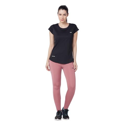 Image of berge' Ladies Polyester Dry Fit Western Shirts & Tshirts for Women, Quick Drying & Breathable Fabric, Gym Wear Tees & Workout Tops|Half Sleeve T-Shirt|Running Tshirts for Women