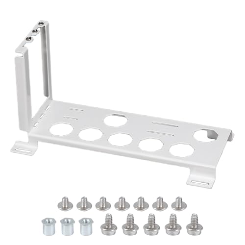 Soporte Vertical para GPU Metal Blanco para Chasis PC miniatura 1
