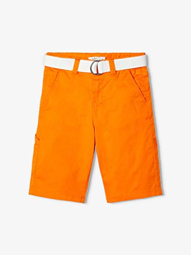 Pantalones de patinaje para niño de algodón naranja con bolsillos de 116 cm 2