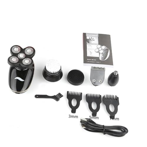 Didiseaon Washable Shaving Machine 5 in 1 Electric Shaver Beard Trimmer Rechargeable Waterproof for Men