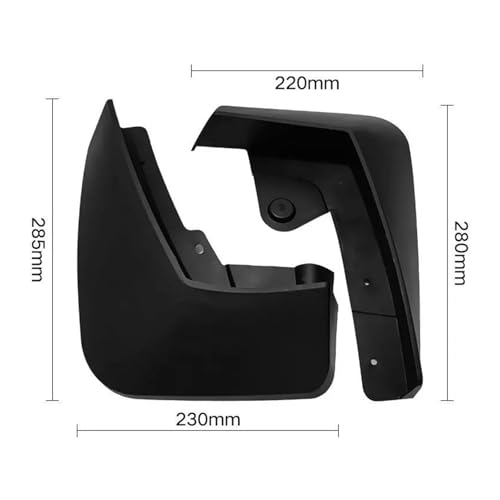 Bavettes de protection Jaguar E-Pace en ABS rigide avec pare-boue intégral - 2