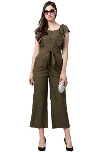 Women's Knee Length Jumpsuit Maxi Sleeveless Crepe A-Line Dress
