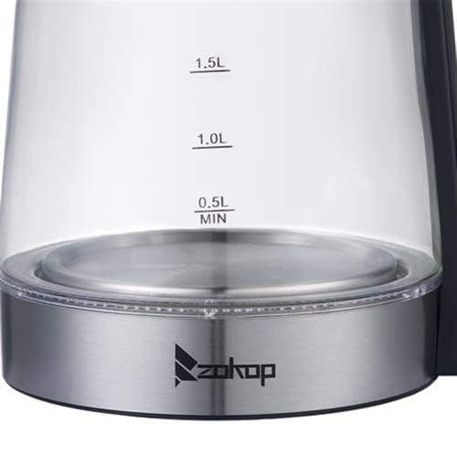 Hervidor Eléctrico 2.5L 110V Acero Inoxidable Negro miniatura 2