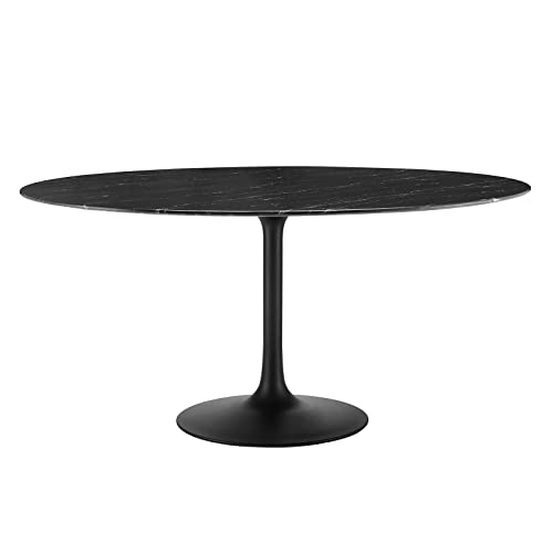 Image of Modway Lippa Dining Table, 60 inch, Black Black