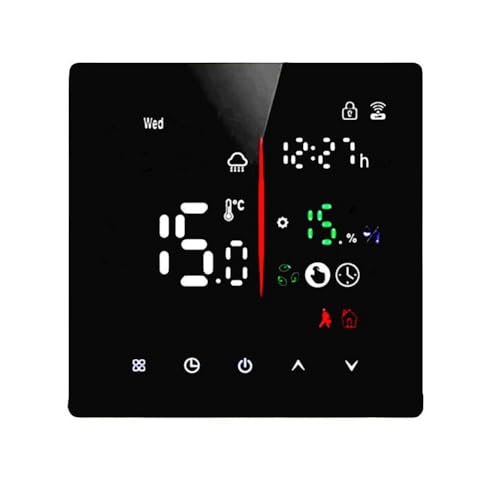 Luobannm Termostato Smart Home WIFI 3A Riscaldamento 'Acqua/Caldaia A Parete Universale Smart Timing Touchscreen Control Termostato Programmabile per Casa A