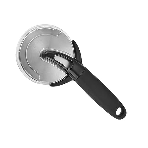 Alipis Stainless Steel Pizza Cutter Wheel Ergonomic -skid Handle for Professional Slicing Tool for Pizza and Pastries Easy to Clean No Stuck Food