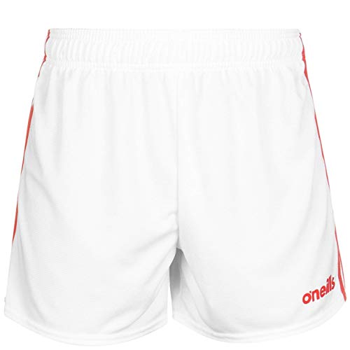 ONeills Mens Mourne Shorts Pants Trousers Bottoms Lightweight Stripe Drawstring White/Red 34