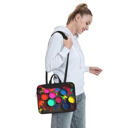 Bolso de hombro para laptop KHiry 15.6 pulgadas negro miniatura 7