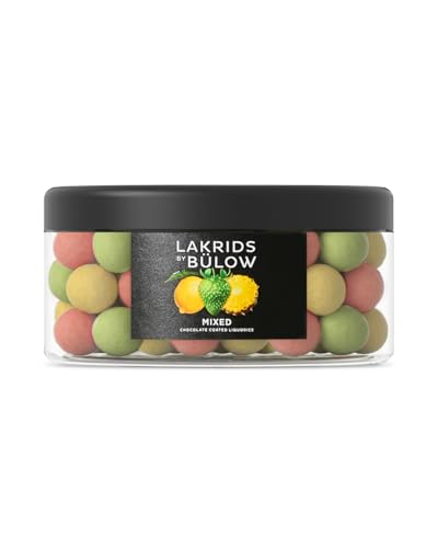 LAKRIDS BY BÜLOW - SUMMER MIX - 515 g - Dänische Gourmet Lakritz-Kugeln - Süßes und saures Lakritz mit Zitrone Erdbeere und Ananas