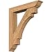 Ekena Millwork BKT0806X42X48MRC01SWR Merced Traditional Smooth Bracket w/Offset Brace, Western Red Cedar