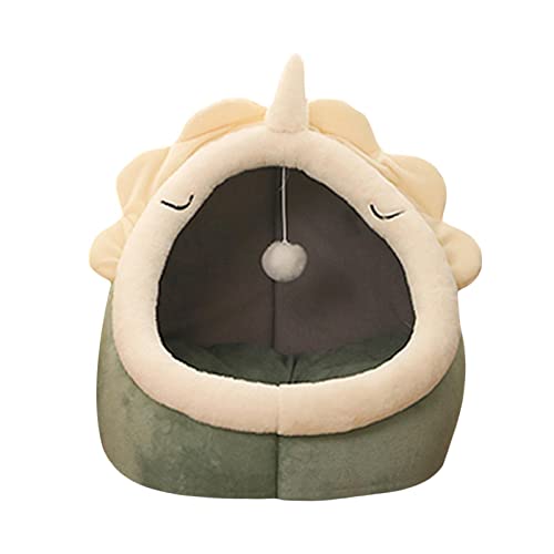 Homyl Hundebett Waschbares Nestbett Haustierhöhle Katzenhaus Innenrunde Liegeplatz Schlafkissen mit Entfernbarer Matte Komfortables Fleece Material für-3