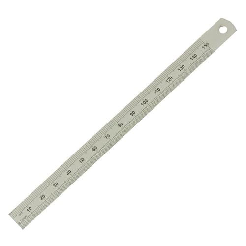 Image of Moore and Wright 150mm (6 inch) Engineers Rule 1mm Thick ER206