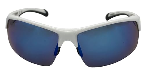 Timberland Mens Rectangle Rimless Wrap White Plastic Sunglass, TB7293. 21C2