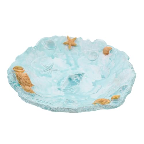 MUSISALY Plateau Décoratif Résine Méditerranéenne Pour Desserts Et Fruits Pour Table De Cuisine Réunions Familiales Et Picnics Pratique Et Résistant