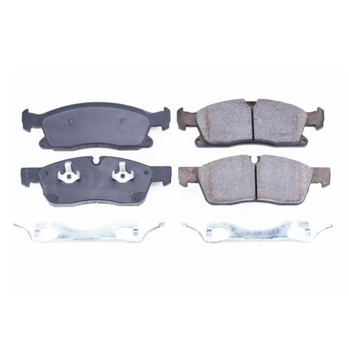 Image of PowerStop Front Brake Pads for Dodge Durango 2012-20 |Jeep Grand Cherokee 2014-15 |Mercedes-Benz GL350 2013-16 |GL450 2014-16 - Z17 Ceramic Brake Pads with Installation Hardware, 17-1629